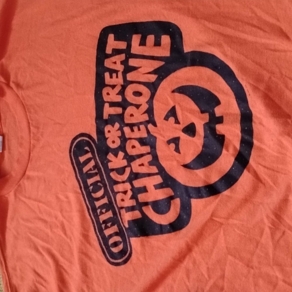 Men's Vintage XL Hallmark Orange Pumpkin Halloween Jack O Lantern Shirt